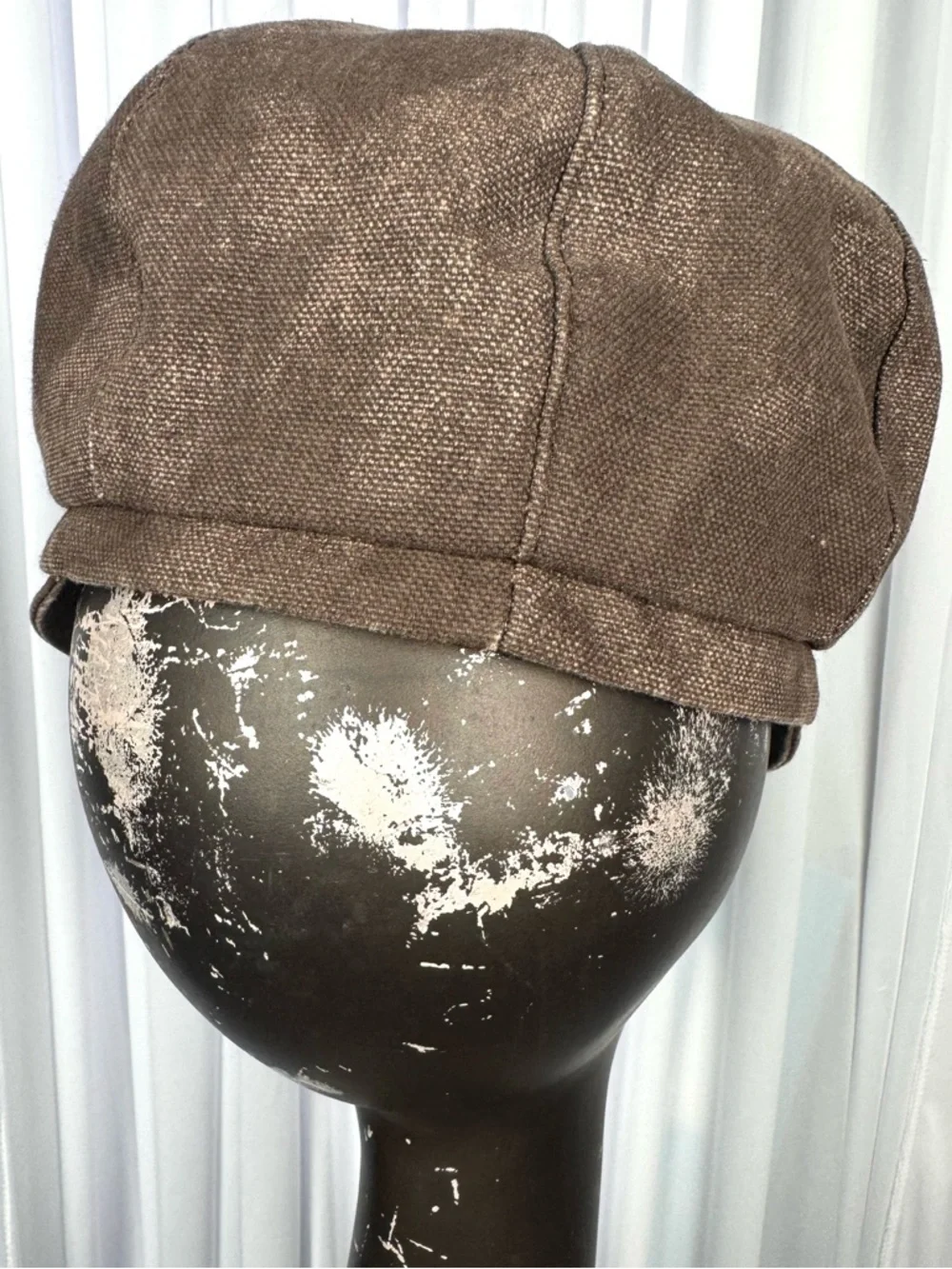 Nordstrom Brown Textured Newsboy Cap for Women
